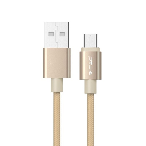 [8490] V-TAC Cable USB - Platinum Series - Oro