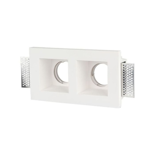 [3648] V-TAC LED Aro cuadrado - Empotrable - GU10 - IP20 - Blanco