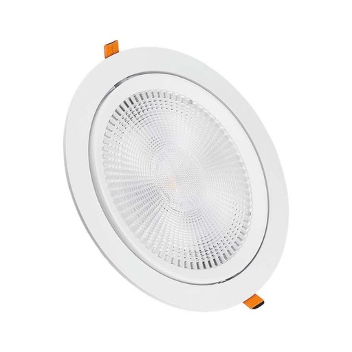 [21844] V-TAC LED Foco empotrable Ajustable - Samsung - IP20 - Blanco - 20W - 1975 Lumens - 6400K