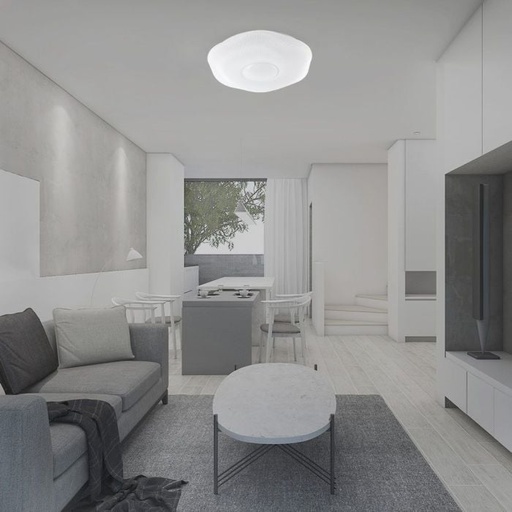 [23587] V-TAC Lámpara de techo de diseño - Mando a distancia con cambio de color - IP20 - 40W- 4000 Lumens - 3IN1